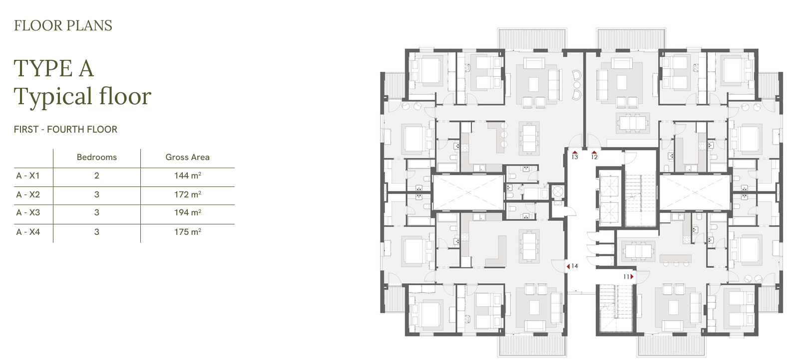 Floor plan for penthouse at One33-Phase One
