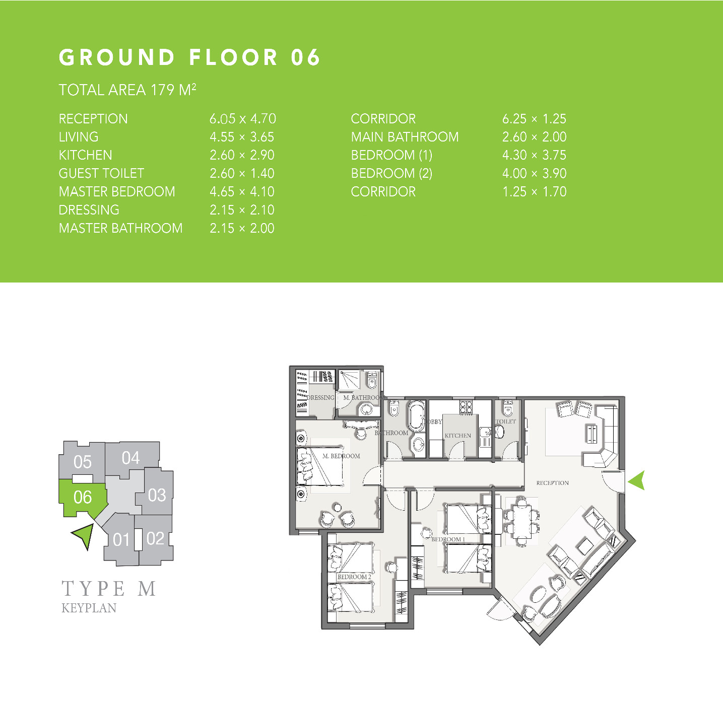 Floor plan for apartment at Pukka l