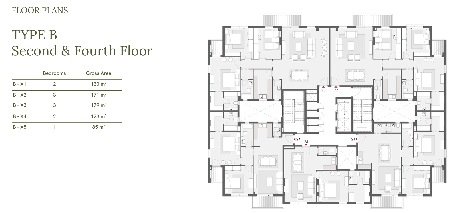 Floor plan for penthouse at One33-Phase One