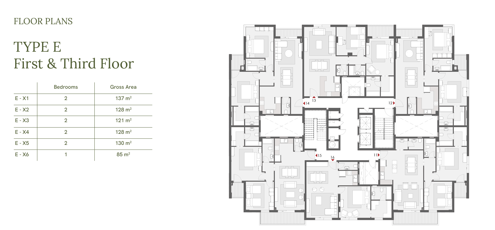 Floor plan for apartment at One33-Phase One