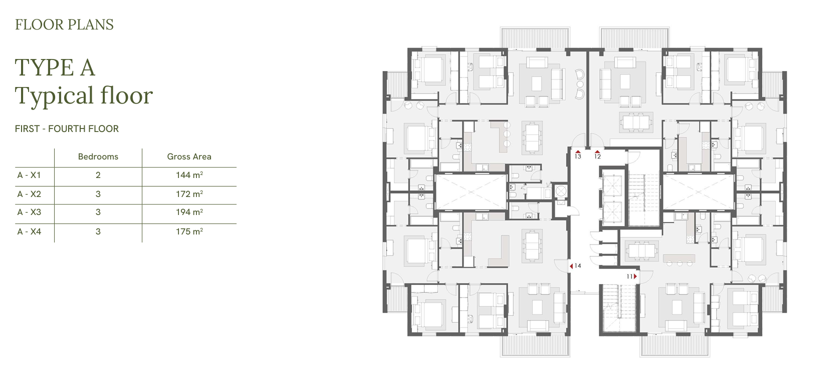 Floor plan for penthouse at One33-Phase Two