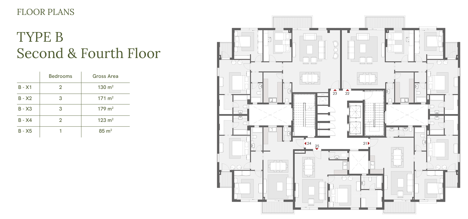 Floor plan for penthouse at One33-Phase Two