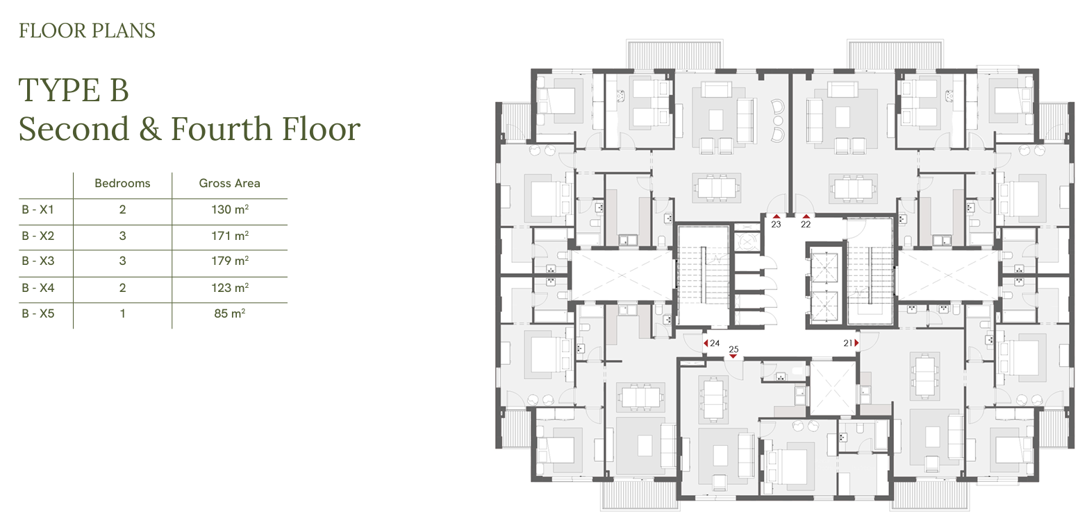 Floor plan for penthouse at One33-Phase Two