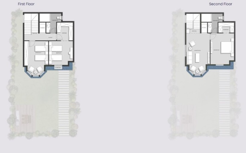 Floor plan for townhouse at Aliva Mountain View Mostakbal City