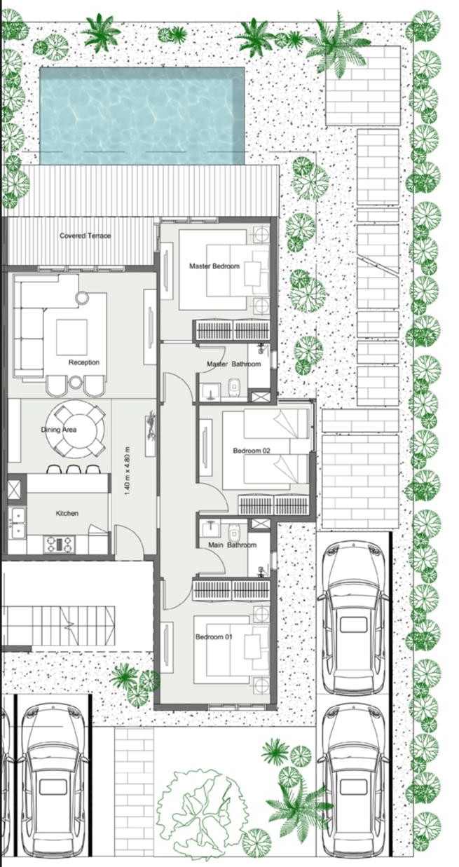 Floor plan for apartment at Summer