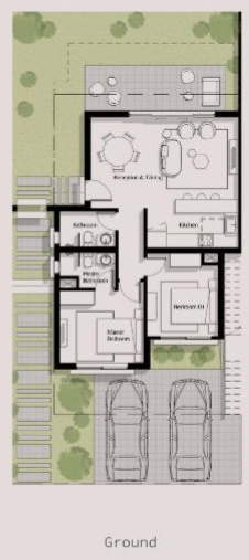 Floor plan for chalet at Jefaira