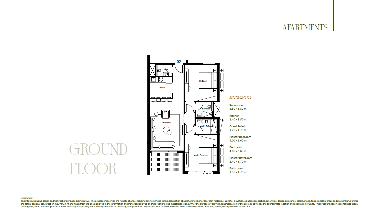 Floor plan for apartment at Soma Coves