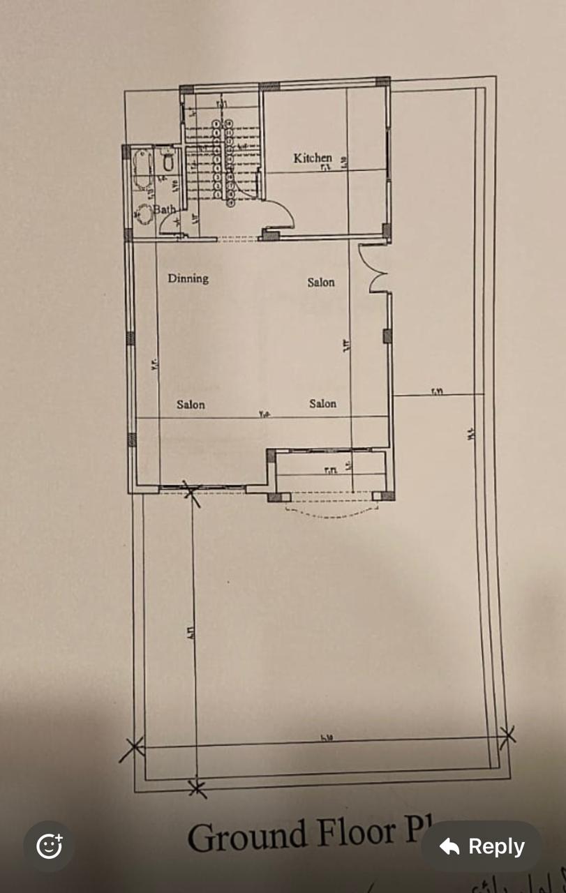Floor plan for townhouse at El Patio 5 East