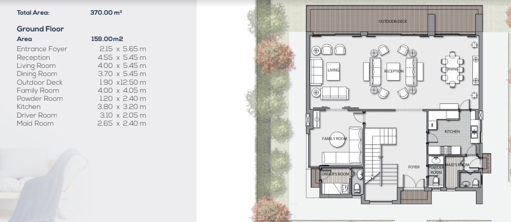 Floor plan for villa at Noor Capital Gardens