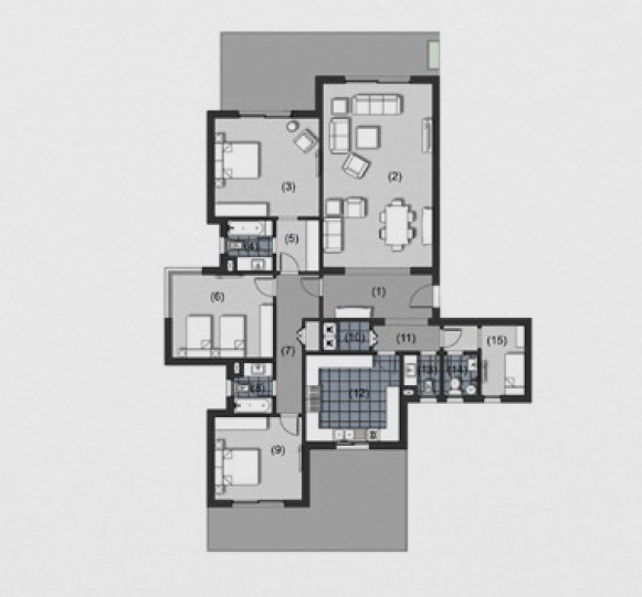Floor plan for apartment at New Giza