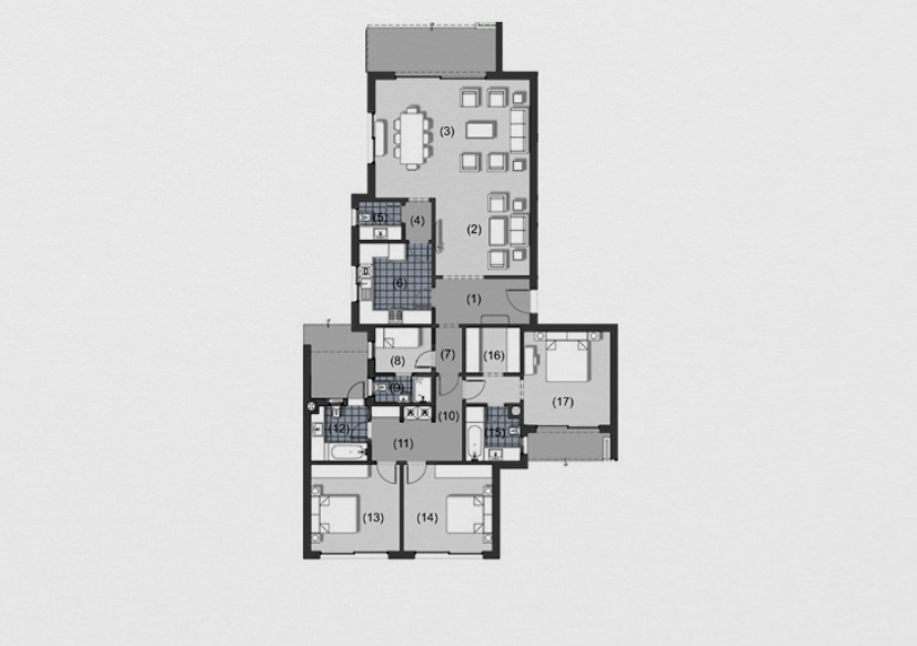 Floor plan for apartment at New Giza