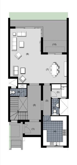 Floor plan for townhouse at New Giza