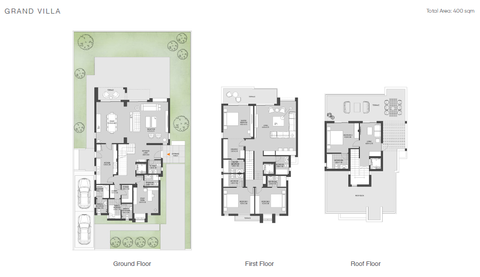 Floor plan for villa at O West Orascom