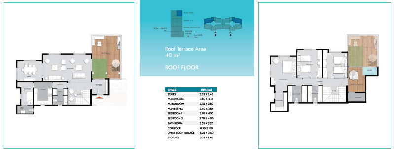 Floor plan for duplex at Lagoon Beach Park Mountain View I City New Cairo