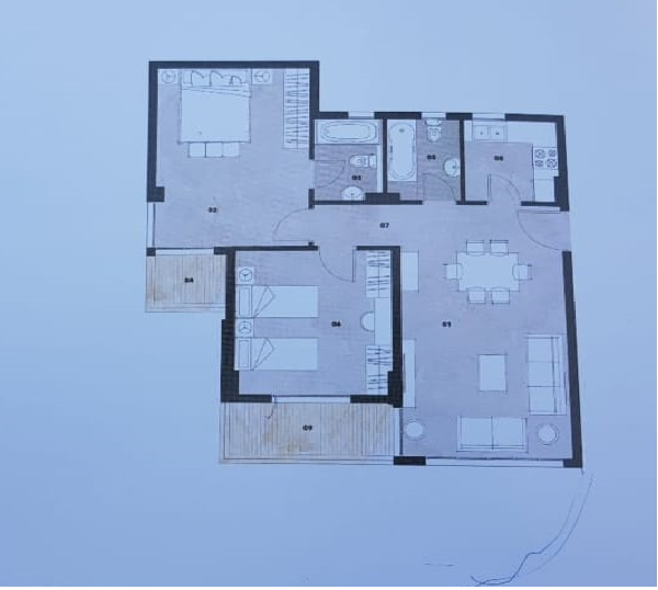Floor plan for apartment at Vinci