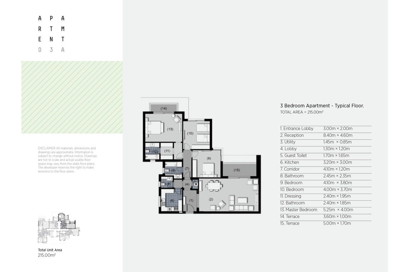 Floor plan for apartment at New Giza