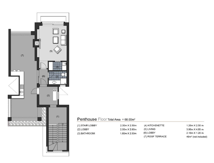 Floor plan for townhouse at New Giza