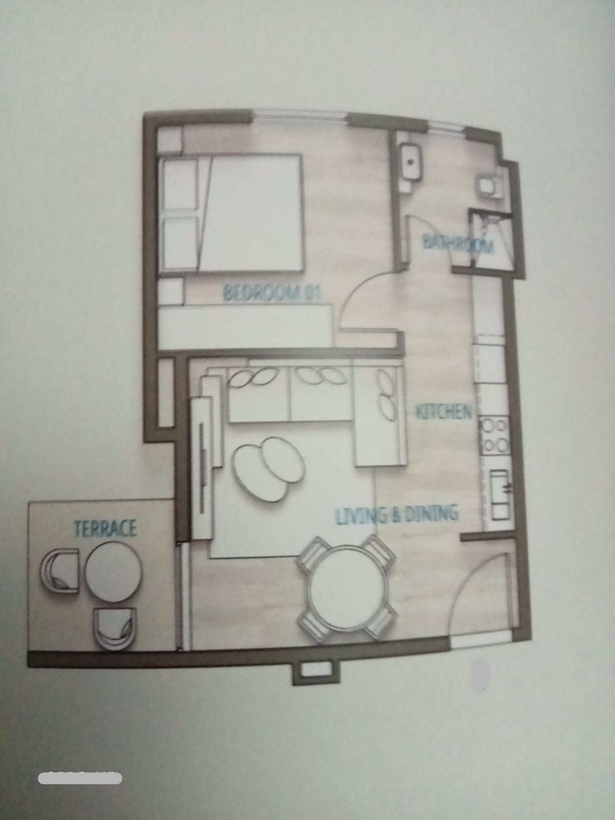 Floor plan for chalet at Southmed