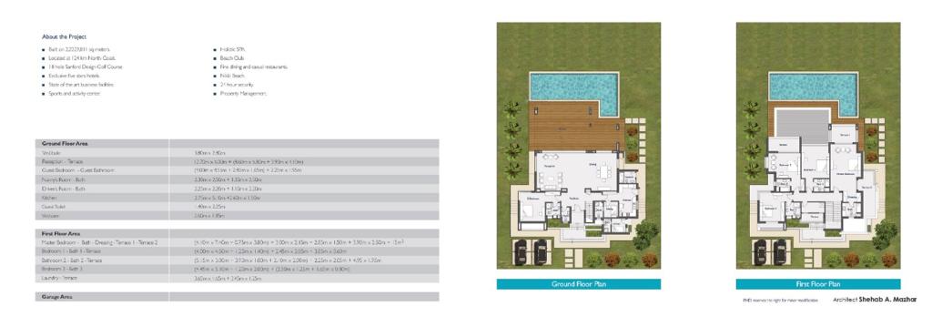 Floor plan for villa at Hacienda Bay