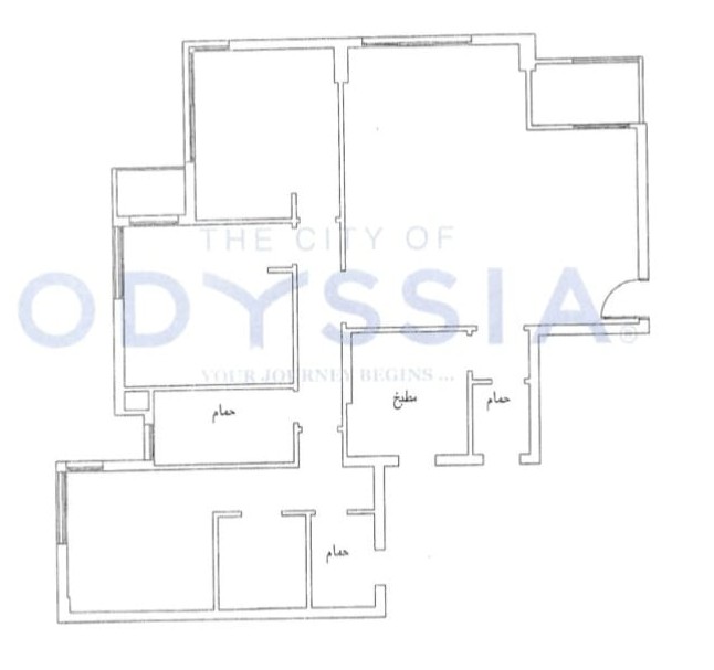 Floor plan for apartment at The City of Odyssia