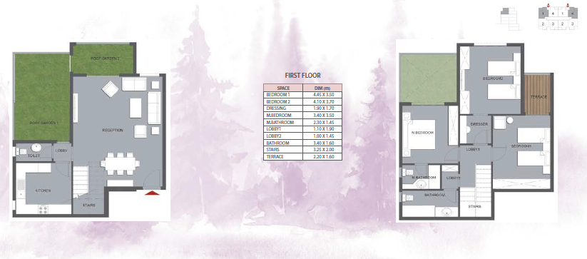 Floor plan for duplex at Mountain View iCity October