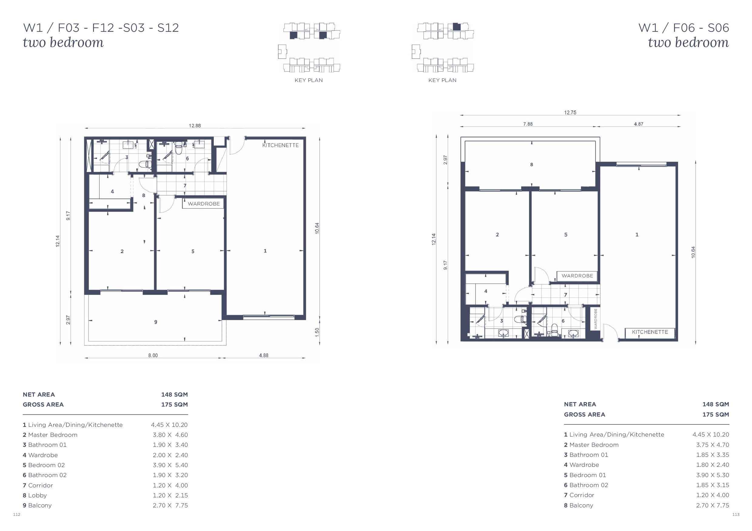 Floor plan for apartment at WBR1
