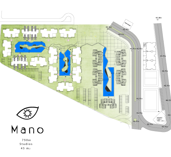 Floor plan for studio at Pali North Coast