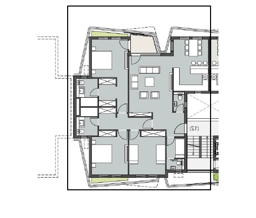 Floor plan for apartment at Badya