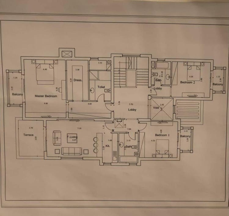Floor plan for villa at New Giza