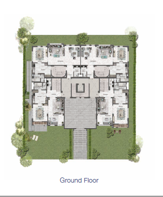 Floor plan for duplex at Green Square
