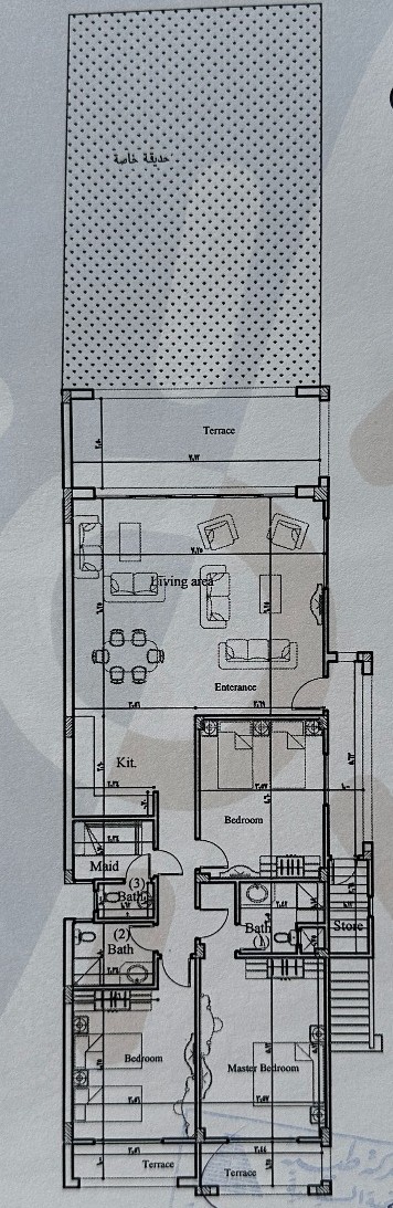 Floor plan for chalet at La Vista Gardens