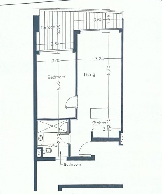 Floor plan for chalet at Carnelia
