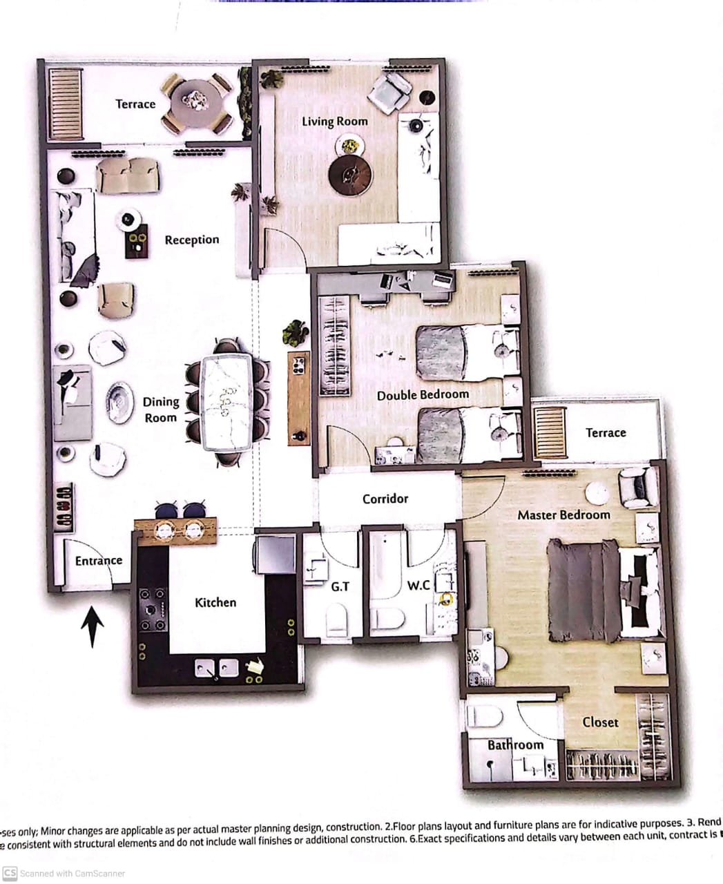 Floor plan for apartment at Rock White