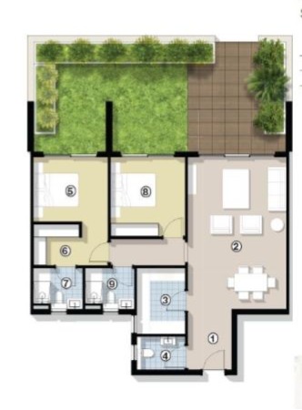 Floor plan for apartment at Silversands