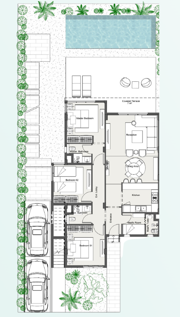 Floor plan for chalet at Summer