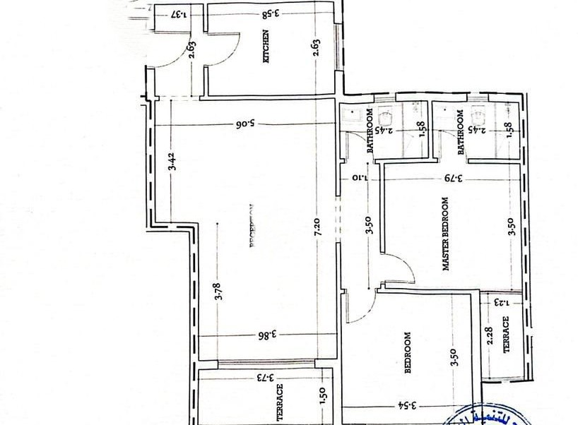 Floor plan for apartment at Garnet