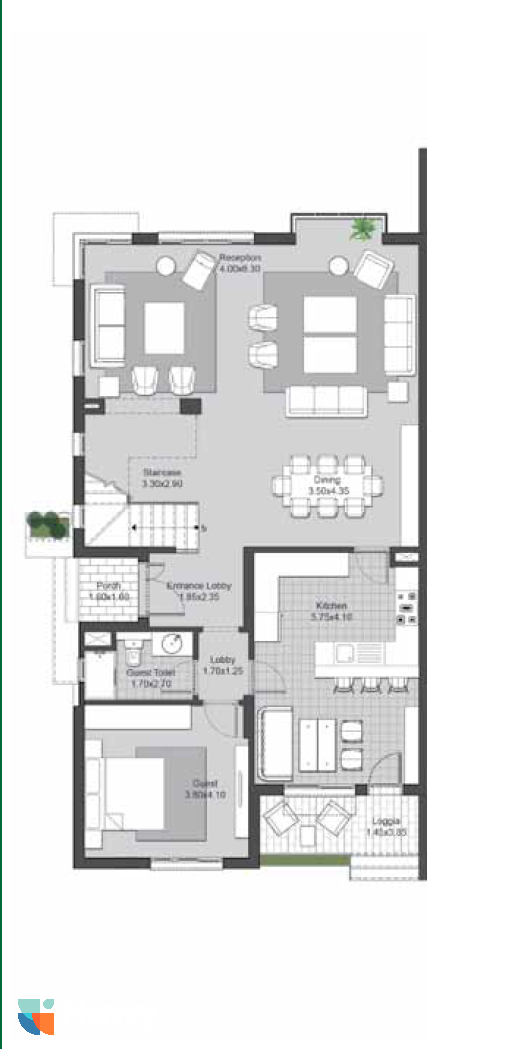 Floor plan for  at Villette