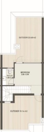 Floor plan for townhouse at At East
