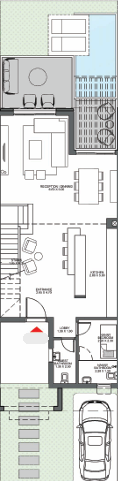 Floor plan for townhouse at Saada North Coast