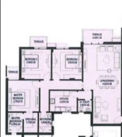 Floor plan for apartment at O West Orascom