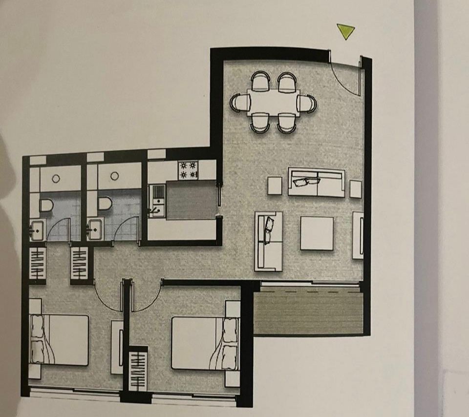 Floor plan for apartment at ZED East