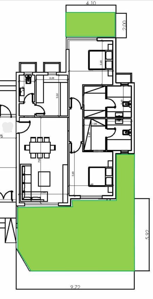 Floor plan for apartment at Badya