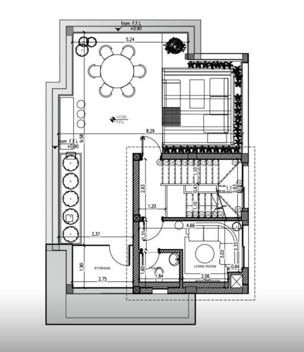Floor plan for villa at Creektown