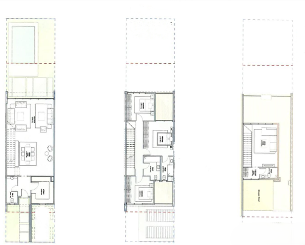 Floor plan for townhouse at Saada