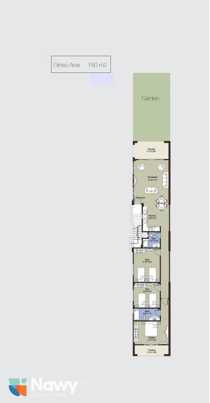 Floor plan for chalet at La Vista Bay East
