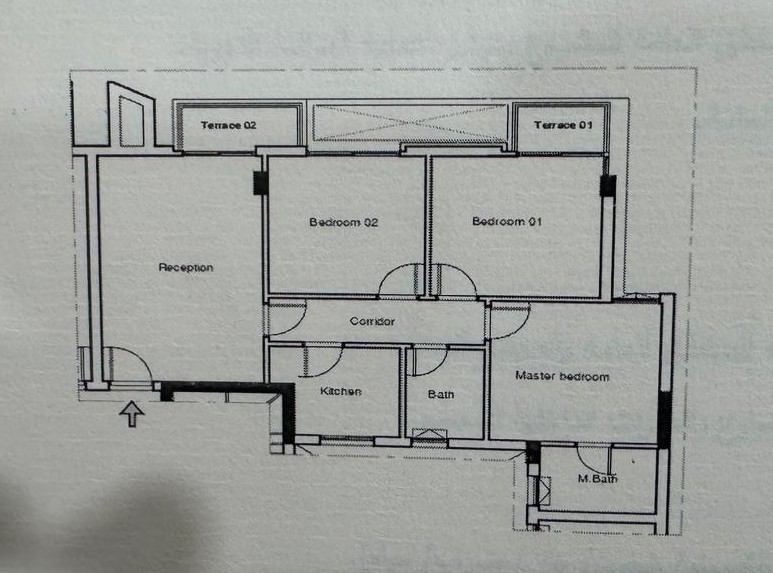 Floor plan for apartment at Monark Residence