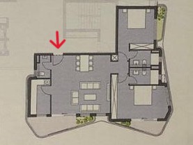 Floor plan for apartment at Badya
