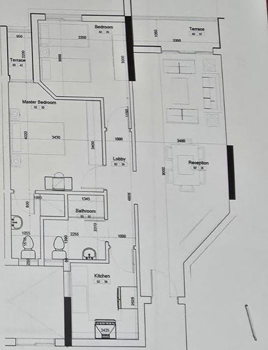 Floor plan for apartment at Nyoum Mostaqbal City