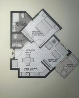 Floor plan for chalet at The Island - Marina 5