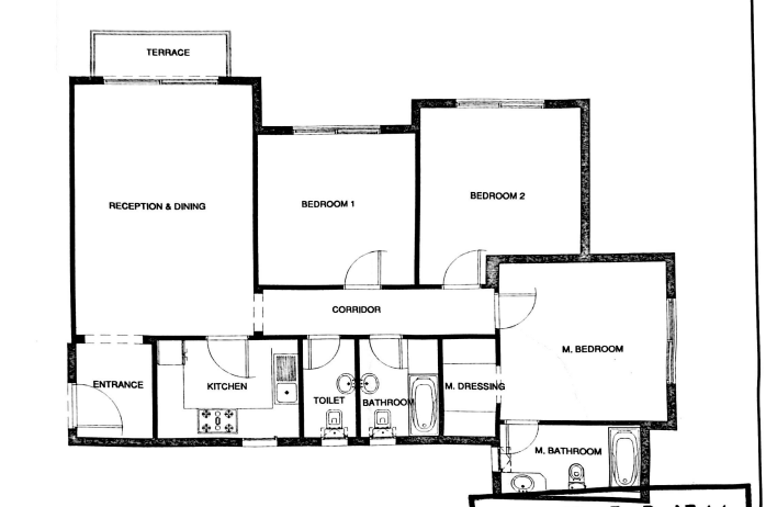 Floor plan for apartment at Aliva Mountain View Mostakbal City